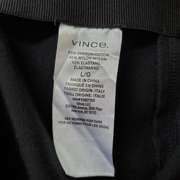 ✨ VINCE ✨ Stitch-front Seam Leggings - [Large, Black] - Picture 12 of 13